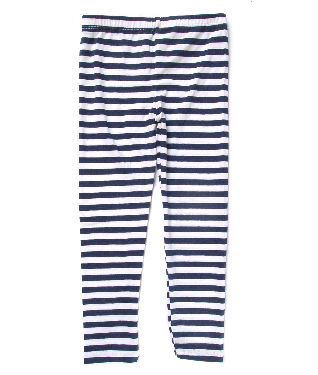 Girl Legging - Dark Blue Stripe - Kicau Kecil